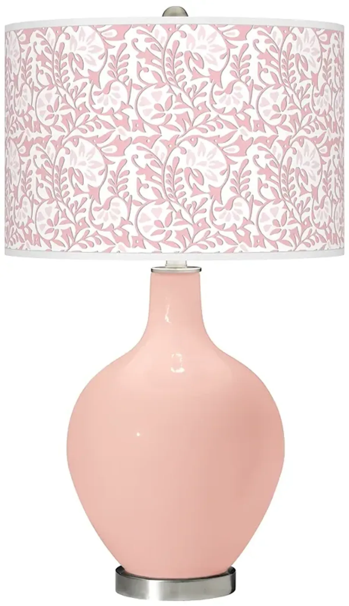 Color Plus Ovo 28 1/2" High Gardenia Shade Rose Pink Table Lamp