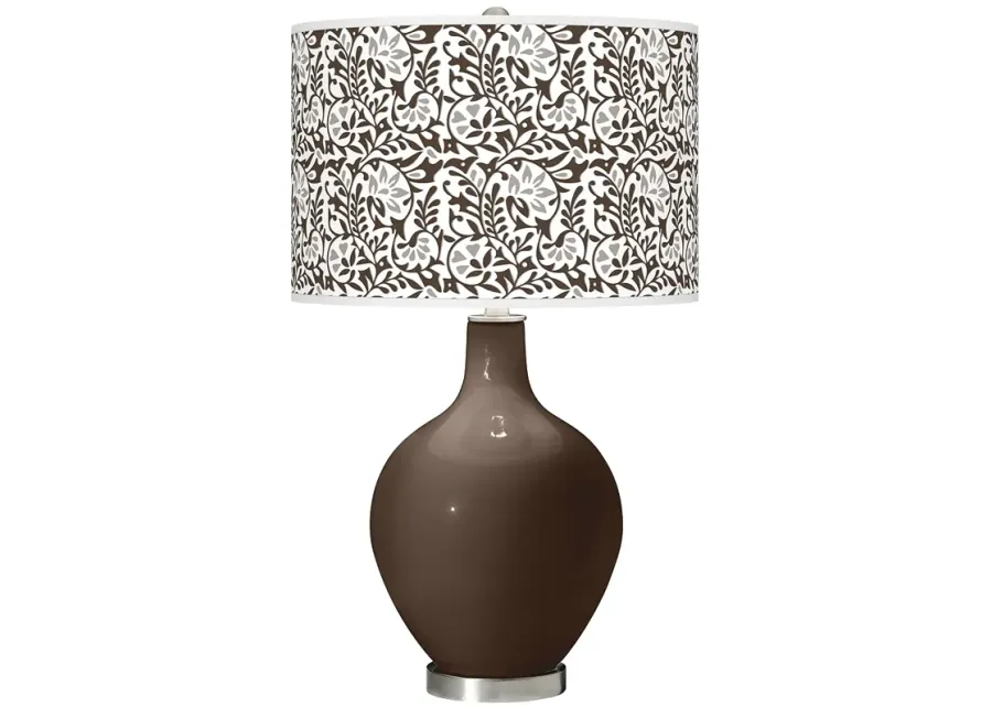 Color Plus Ovo 28 1/2" High Gardenia Shade Carafe Brown Table Lamp