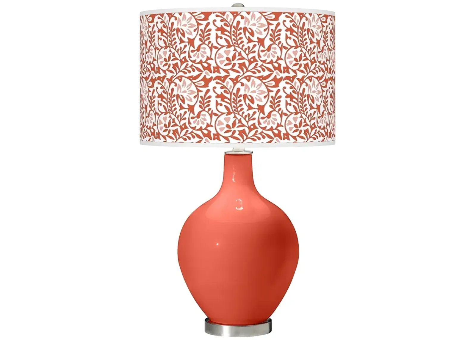 Color Plus Ovo 28 1/2" Gardenia Shade Koi Orange Table Lamp