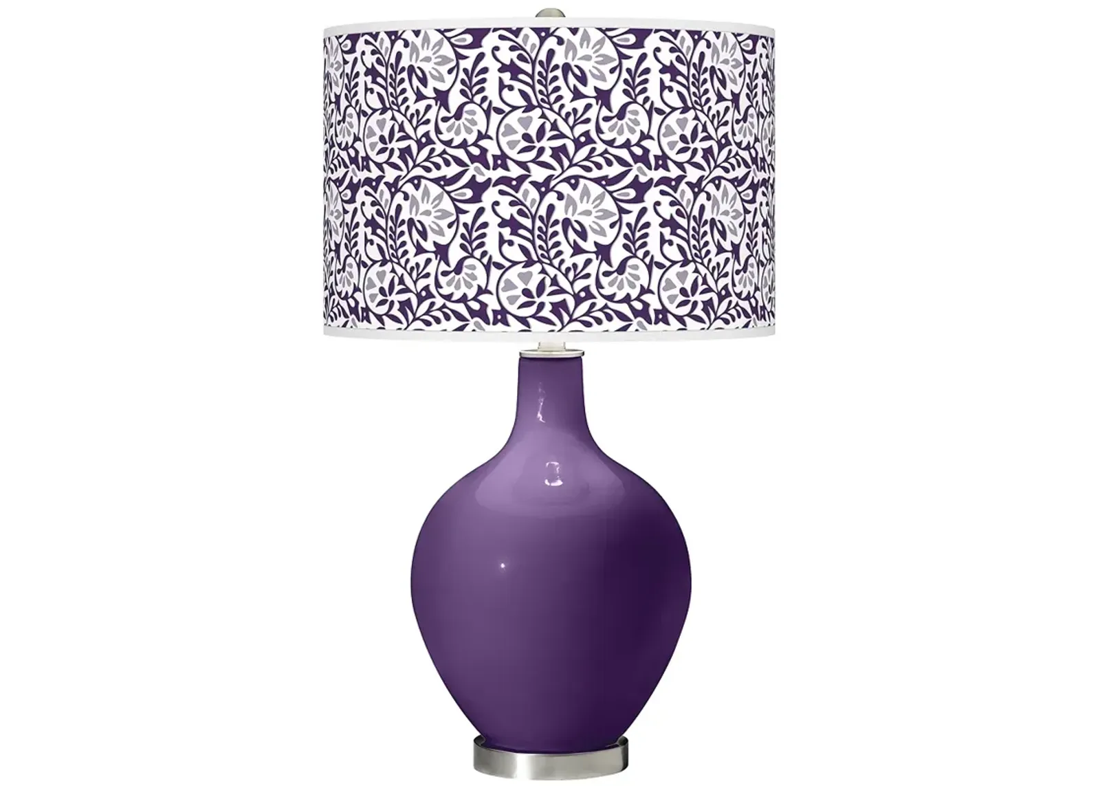 Color Plus Ovo 28 1/2" High Gardenia Shade Acai Purple Table Lamp