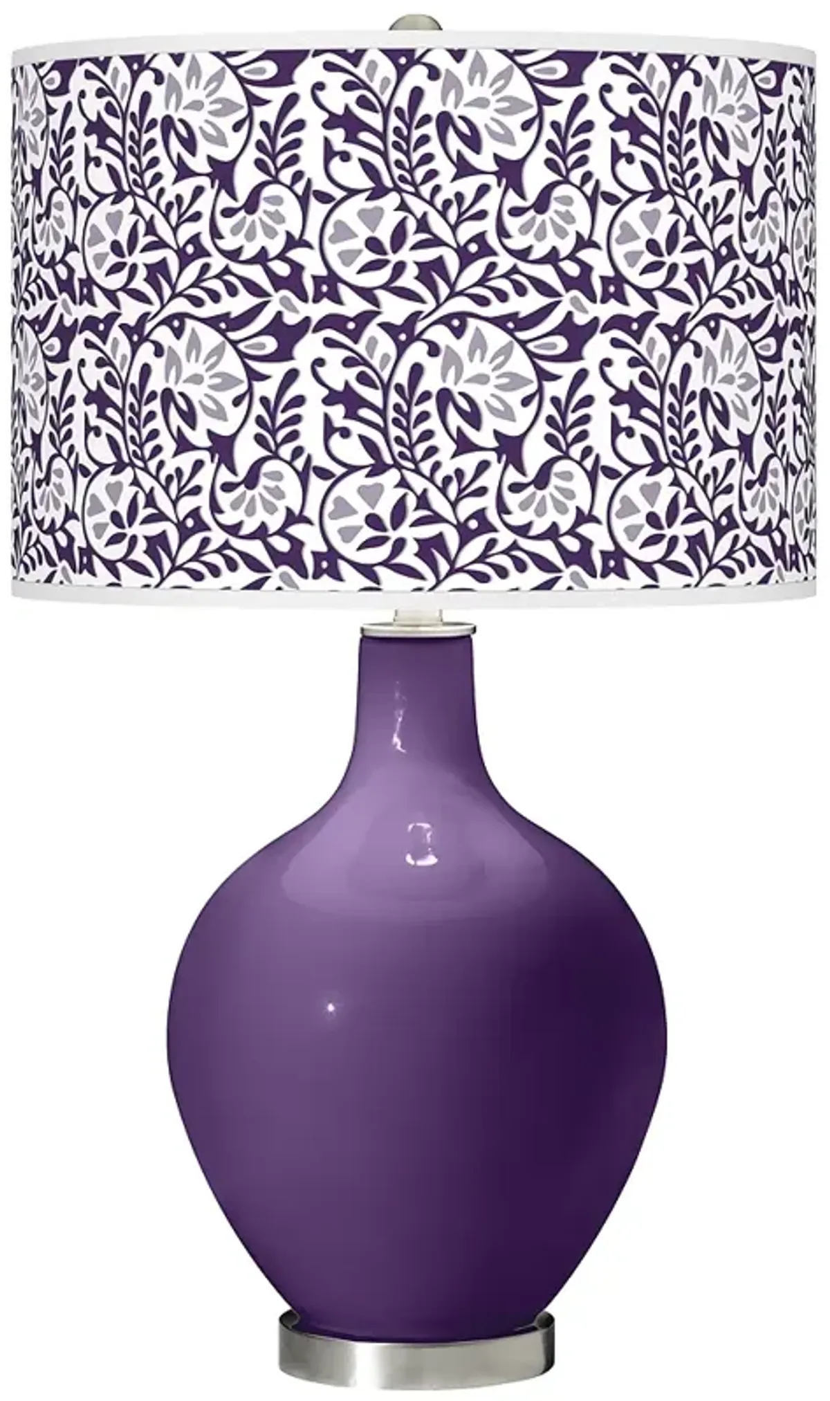 Color Plus Ovo 28 1/2" High Gardenia Shade Acai Purple Table Lamp