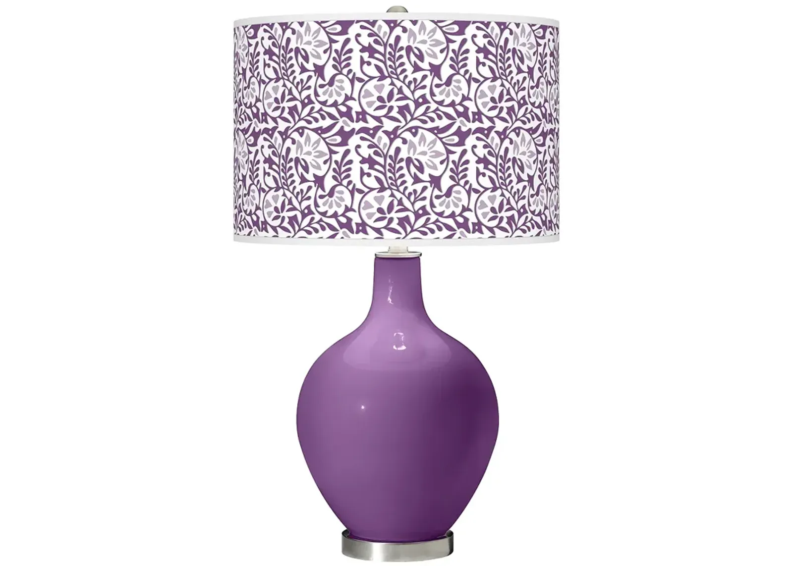 Color Plus Ovo 28 1/2" Gardenia Shade Passionate Purple Table Lamp