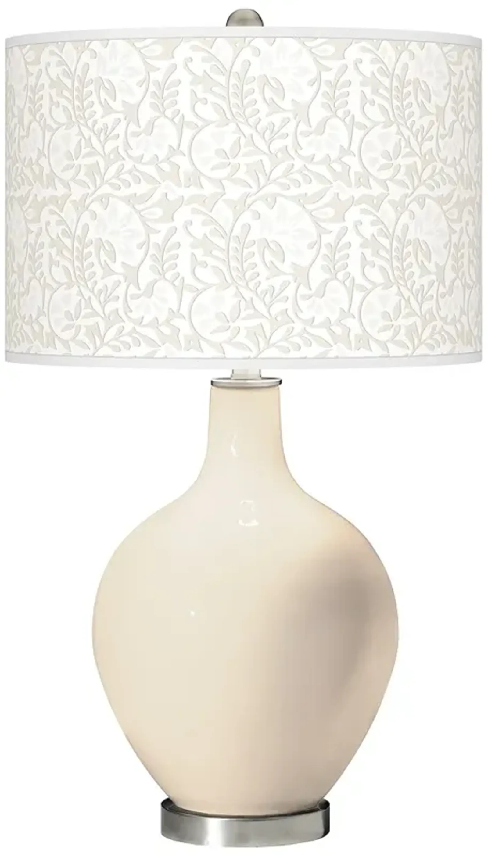 Color Plus Ovo 28 1/2" Gardenia Shade Steamed Milk White Table Lamp