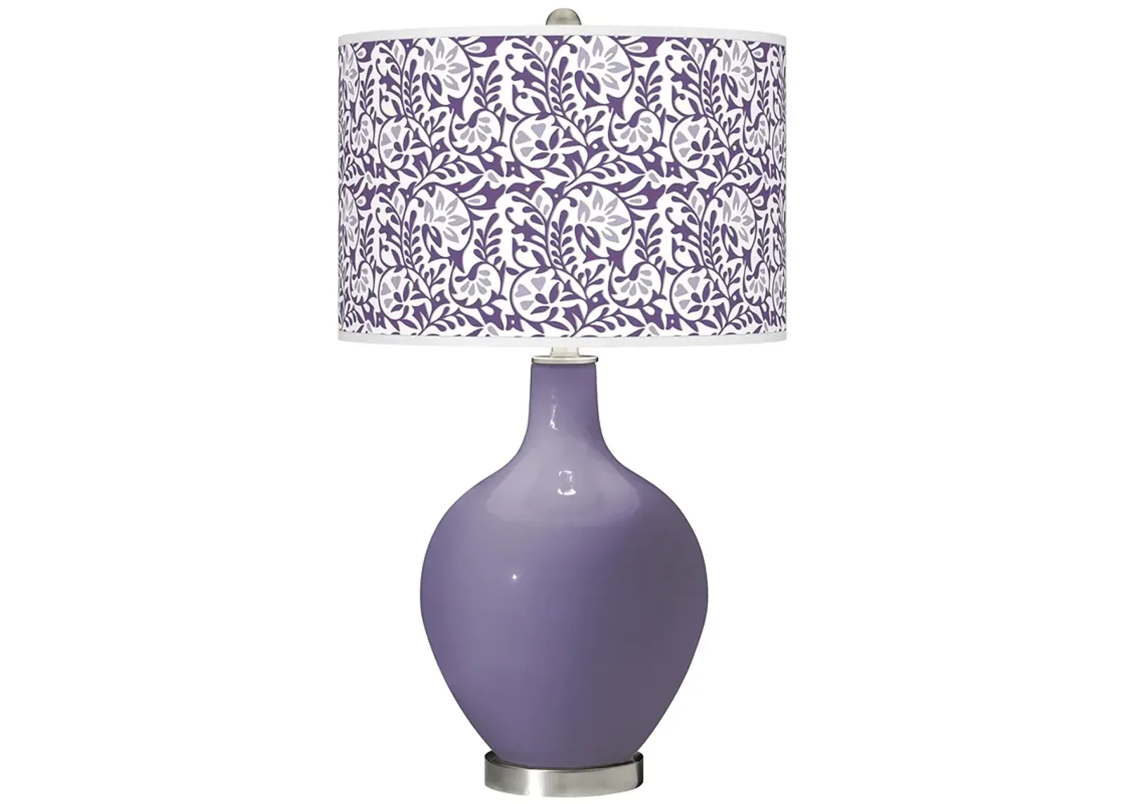 Color Plus Ovo 28 1/2" High Gardenia Shade Purple Haze Table Lamp