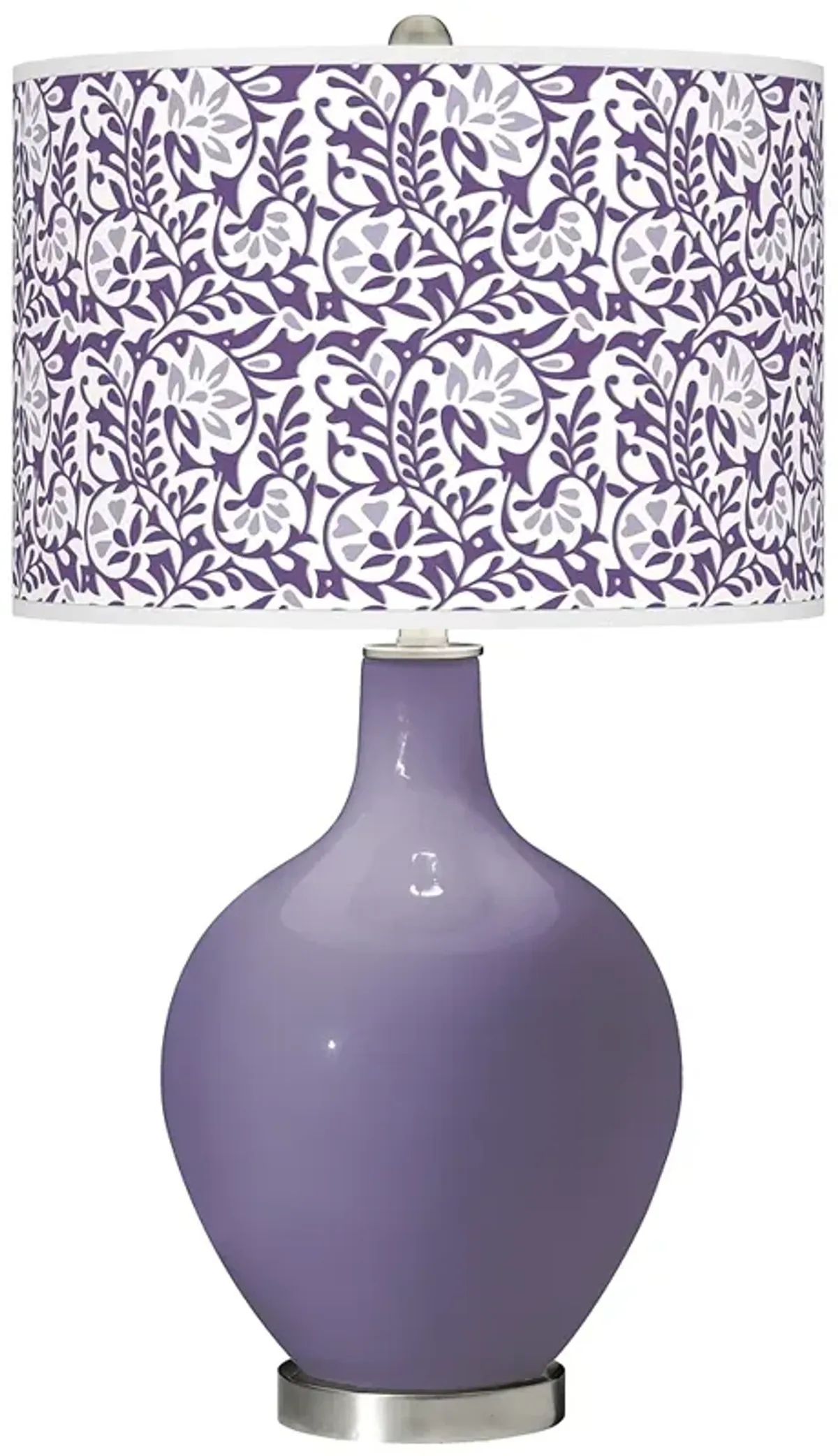 Color Plus Ovo 28 1/2" High Gardenia Shade Purple Haze Table Lamp