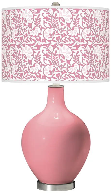 Haute Pink Gardenia Ovo Table Lamp