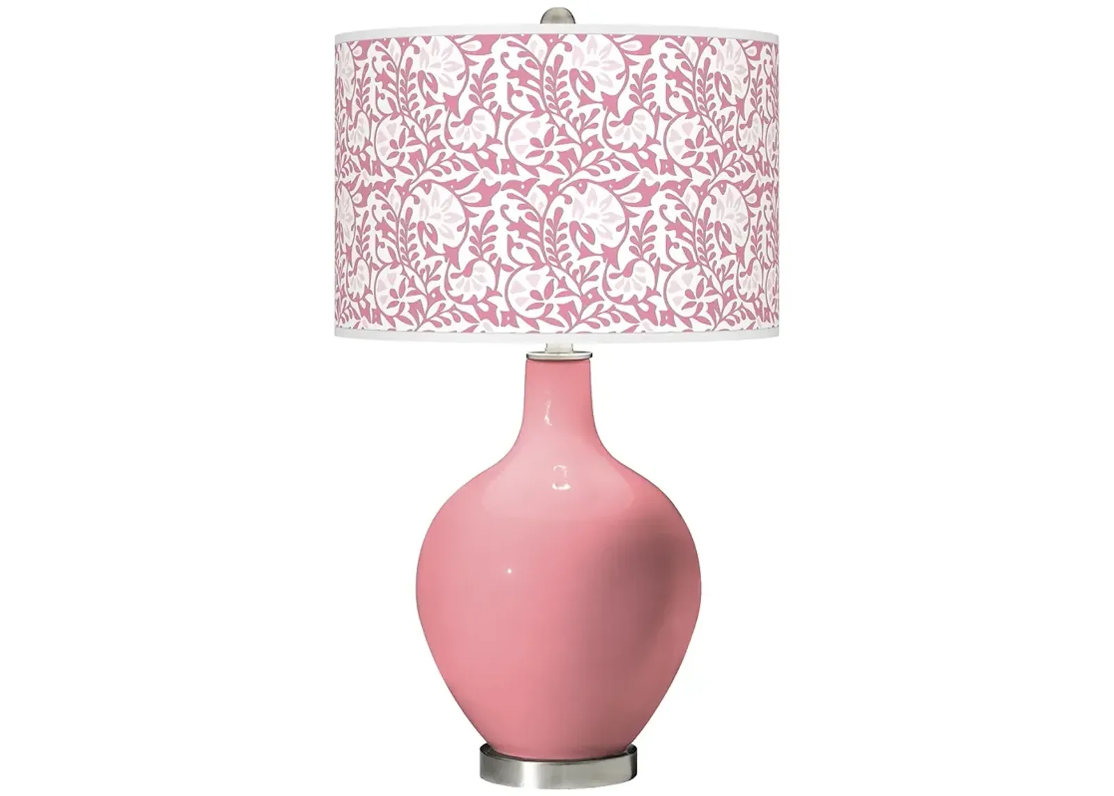 Color Plus Ovo 28 1/2" High Gardenia Shade Haute Pink Table Lamp