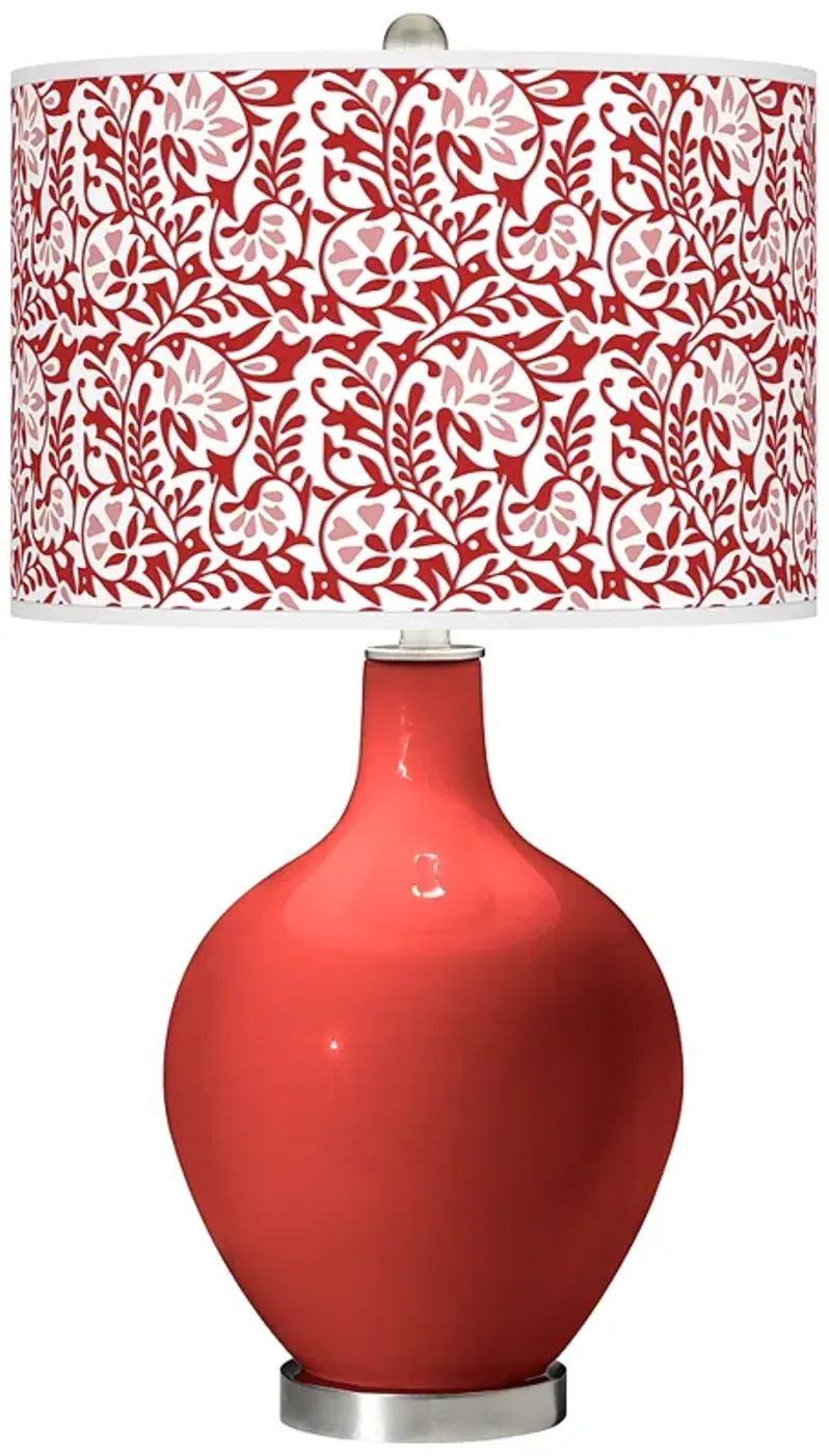 Cherry Tomato Gardenia Ovo Table Lamp