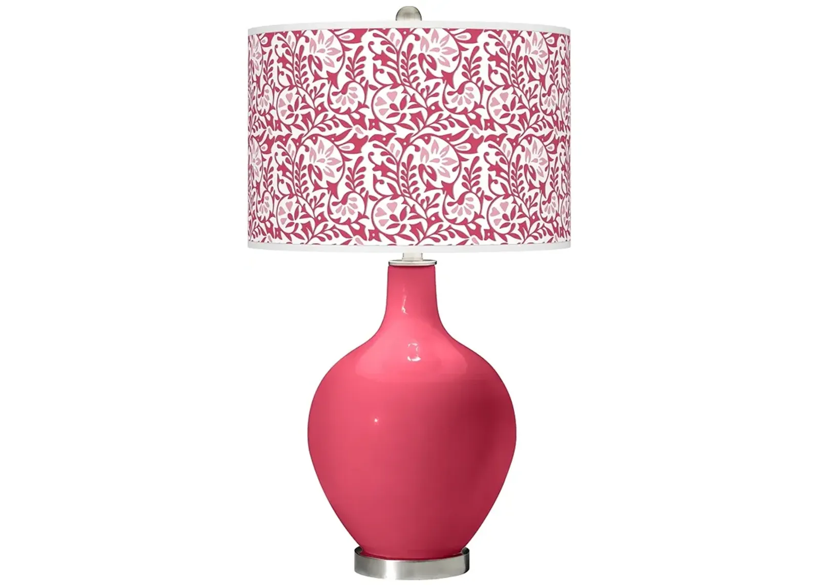 Color Plus Ovo 28 1/2" High Gardenia Shade Eros Pink Table Lamp