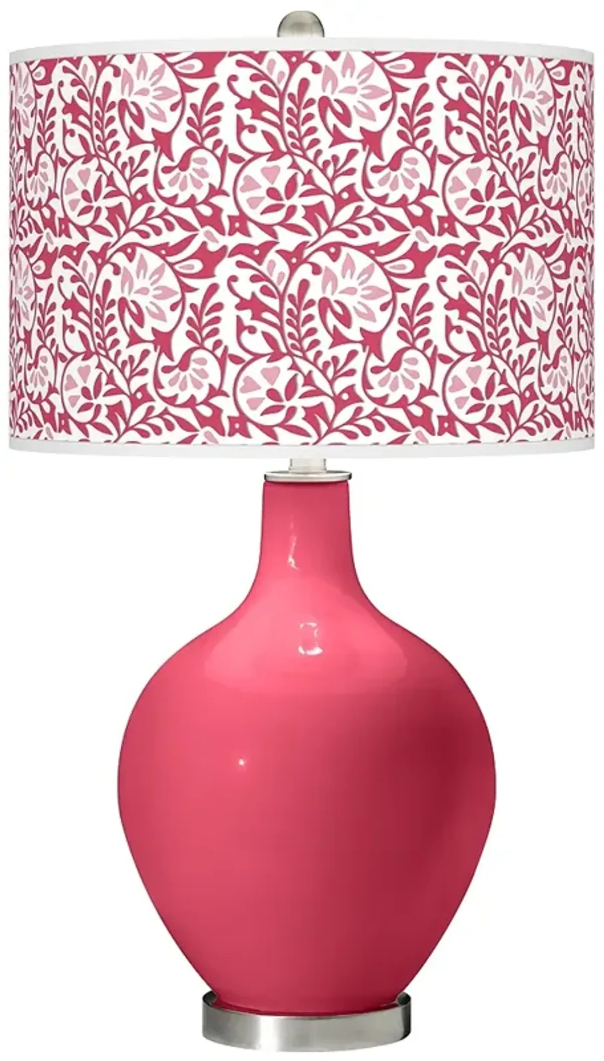 Color Plus Ovo 28 1/2" High Gardenia Shade Eros Pink Table Lamp