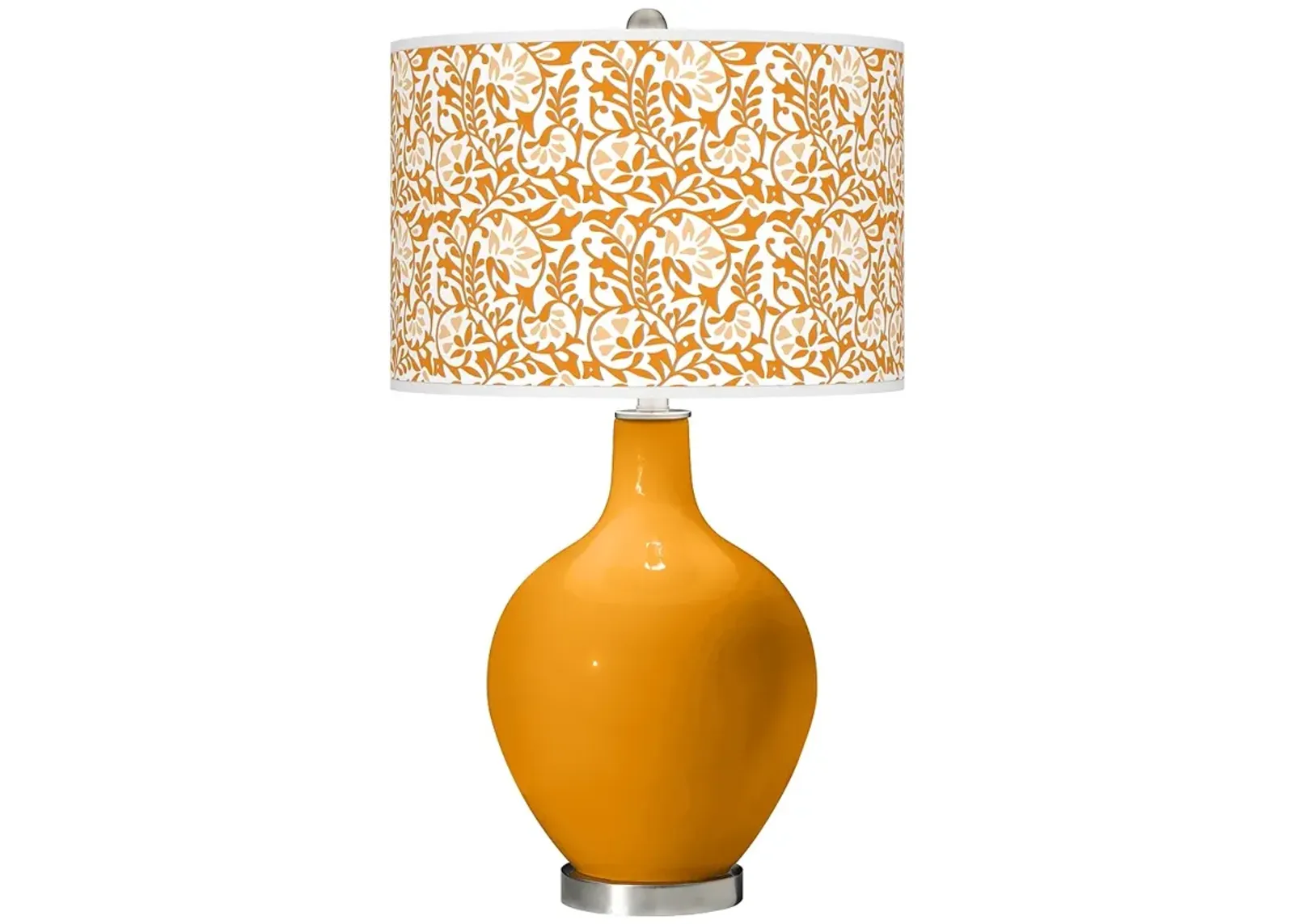 Color Plus Ovo 28 1/2" Gardenia Shade Carnival Orange Table Lamp