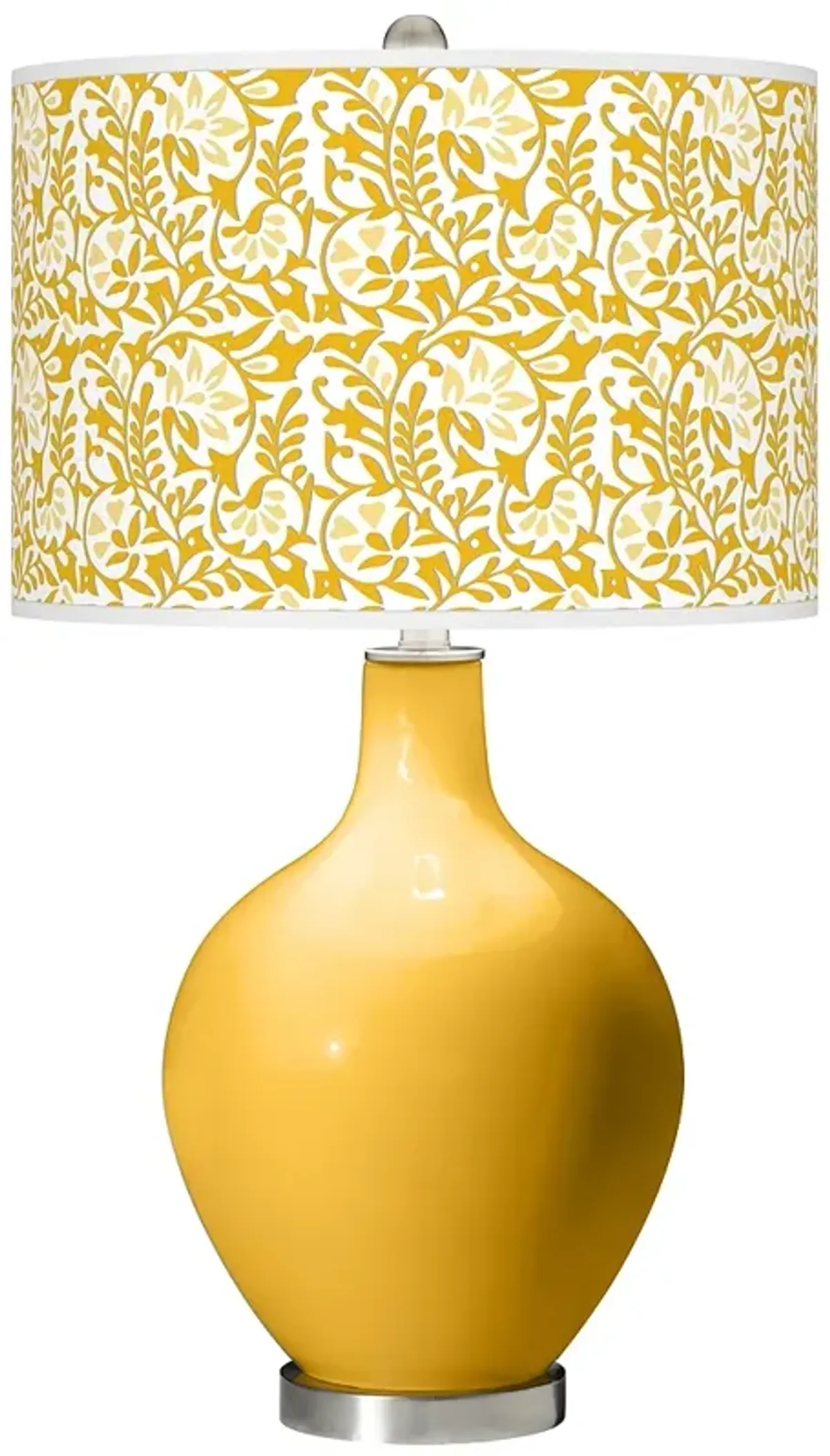 Color Plus Ovo 28 1/2" High Gardenia Shade Goldenrod Yellow Table Lamp