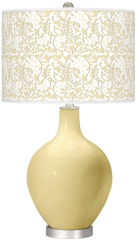 Color Plus Ovo 28 1/2" Gardenia Shade Butter Up Yellow Table Lamp