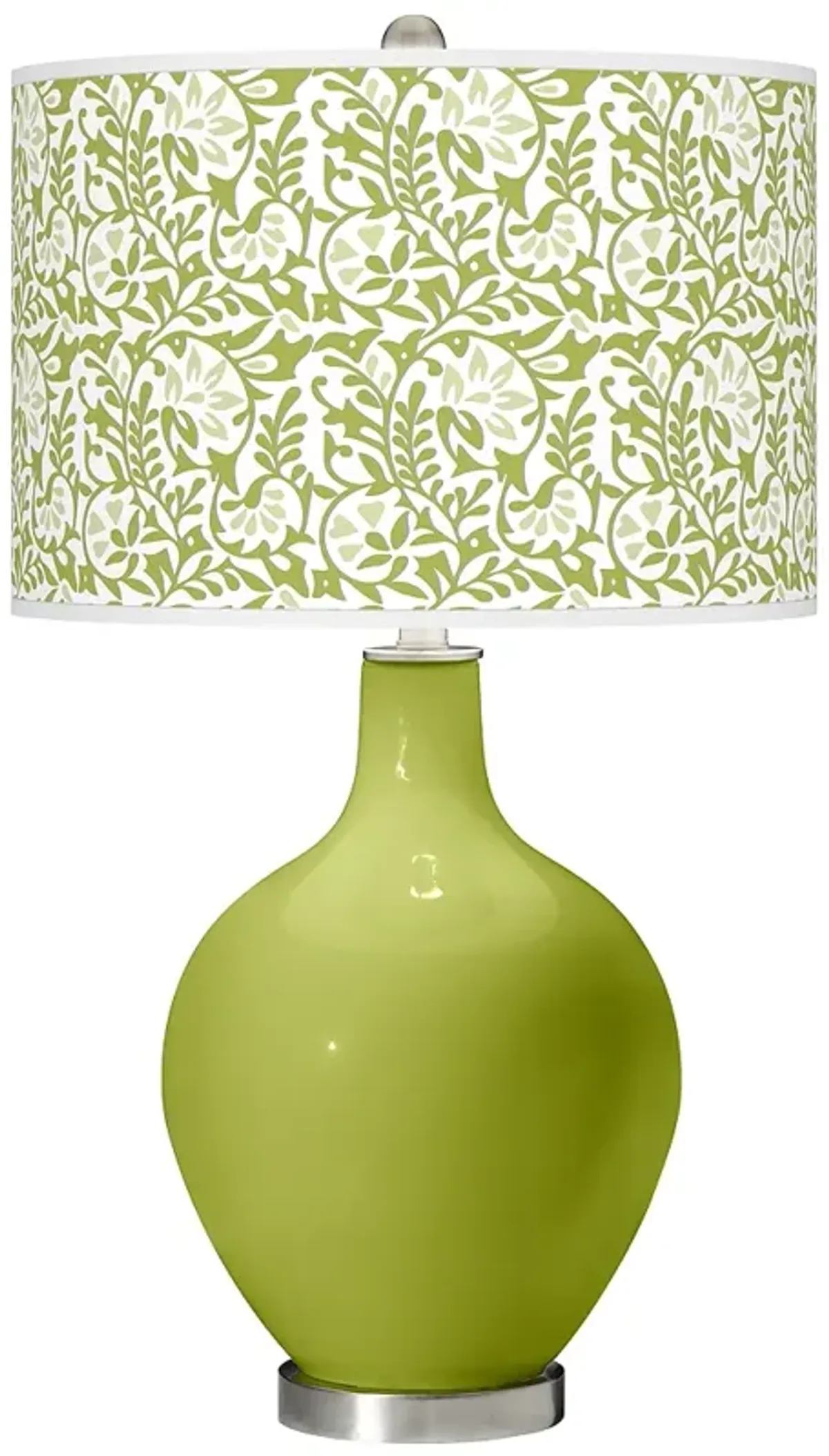 Color Plus Ovo 28 1/2" High Gardenia Shade Parakeet Green Table Lamp