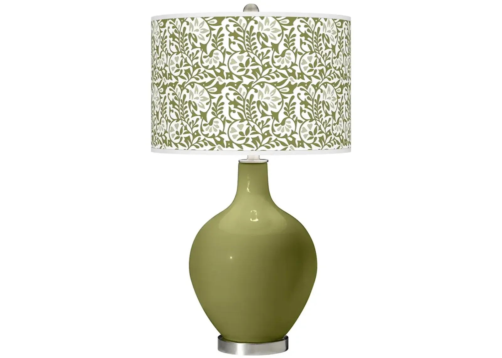 Color Plus Ovo 28 1/2" Gardenia Shade Rural Green Table Lamp