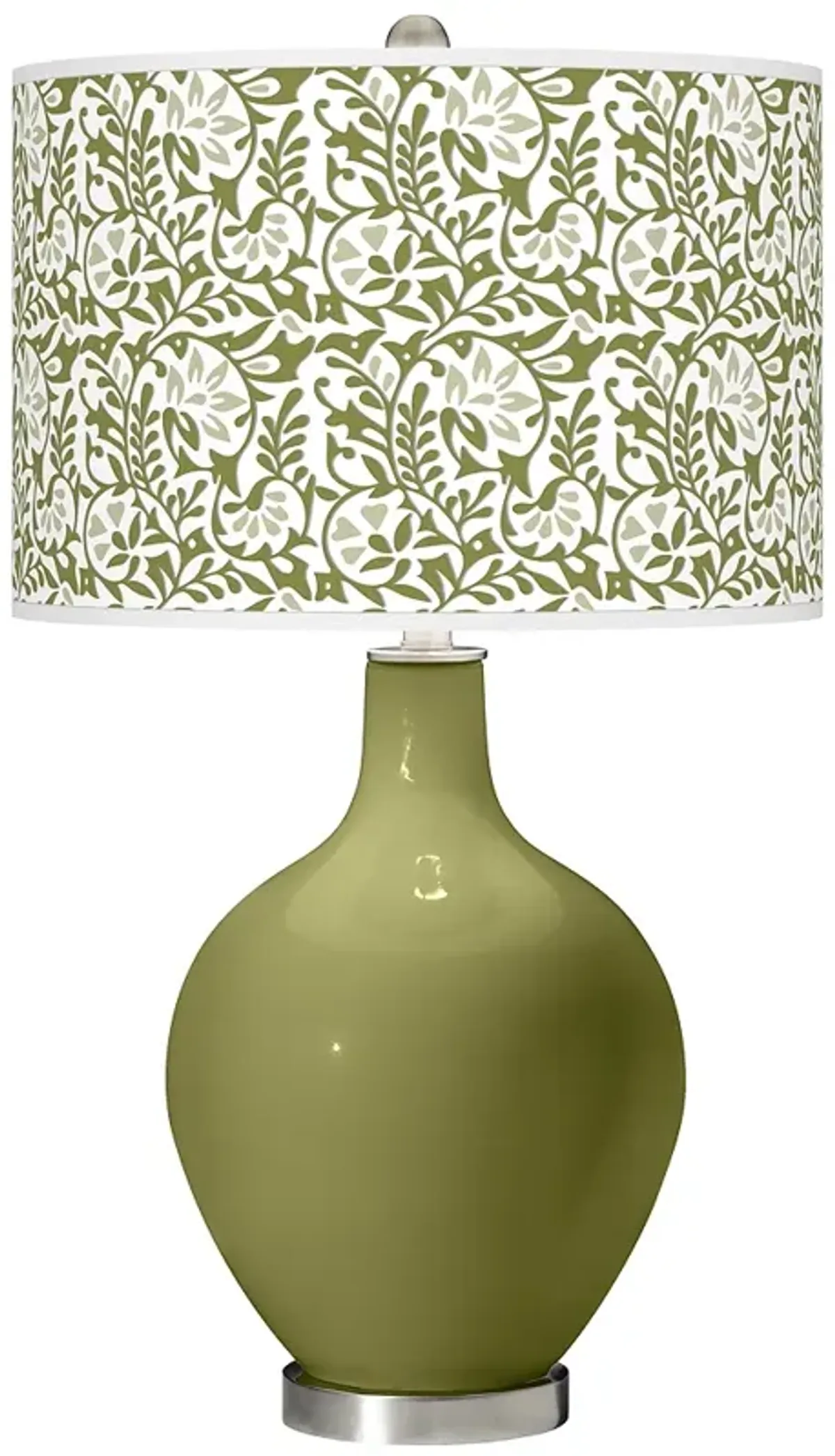 Color Plus Ovo 28 1/2" Gardenia Shade Rural Green Table Lamp