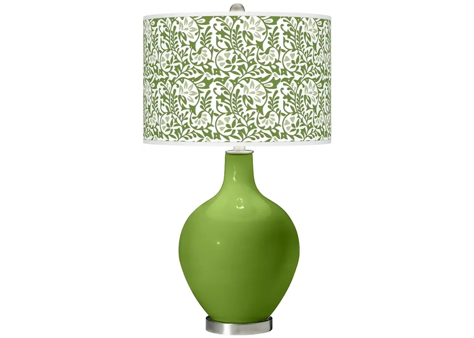 Color Plus Ovo 28 1/2" Gardenia Shade Gecko Green Table Lamp