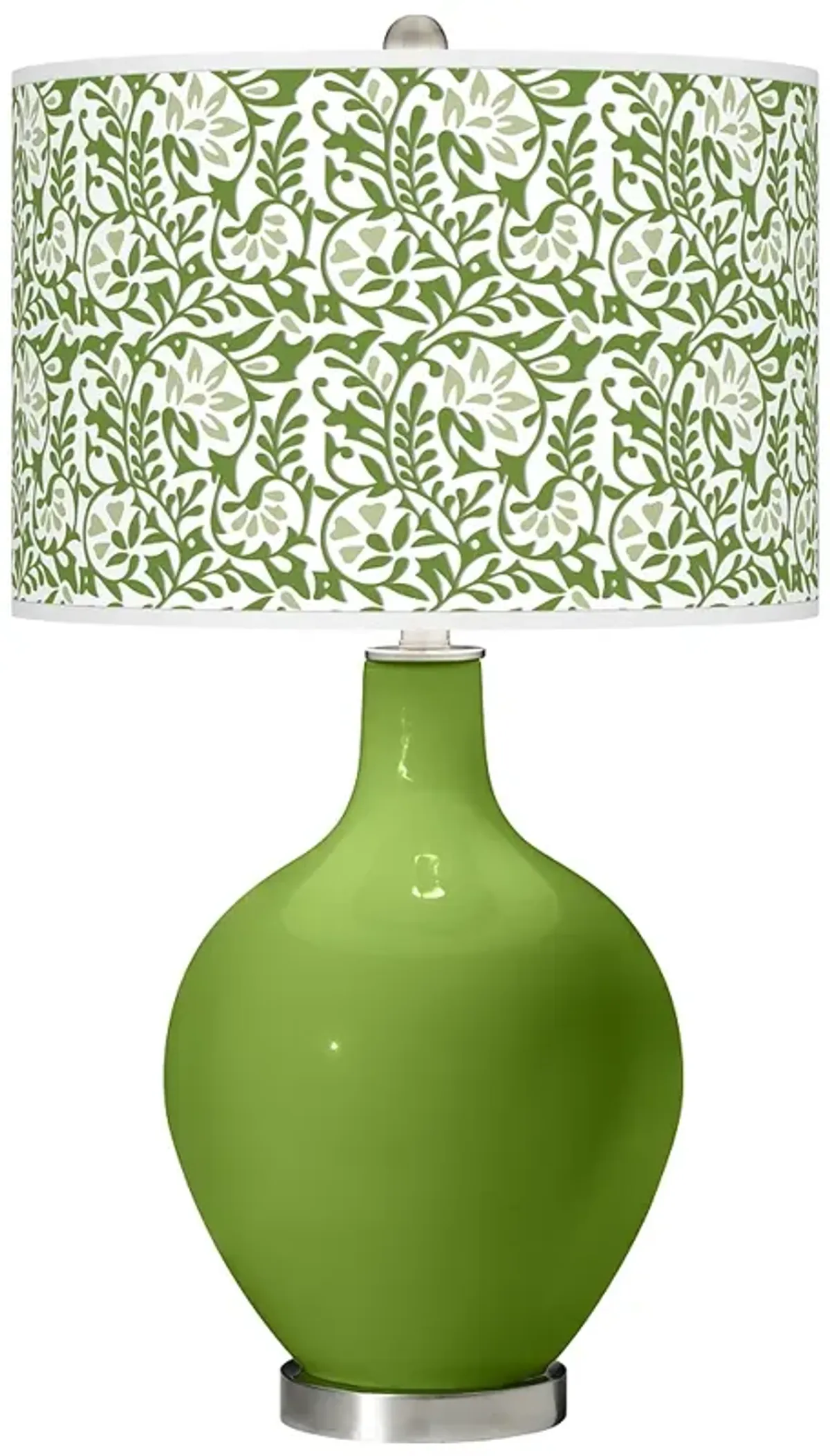 Color Plus Ovo 28 1/2" Gardenia Shade Gecko Green Table Lamp