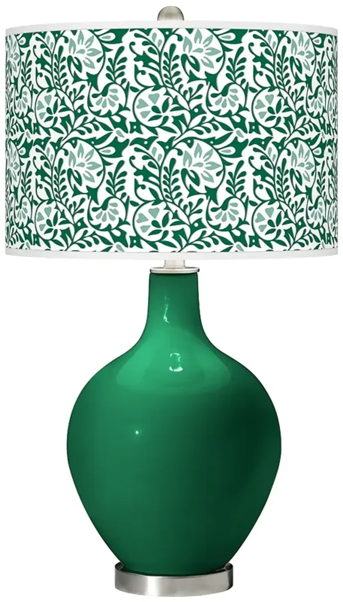 Color Plus Ovo 28 1/2" High Gardenia Shade Greens Table Lamp