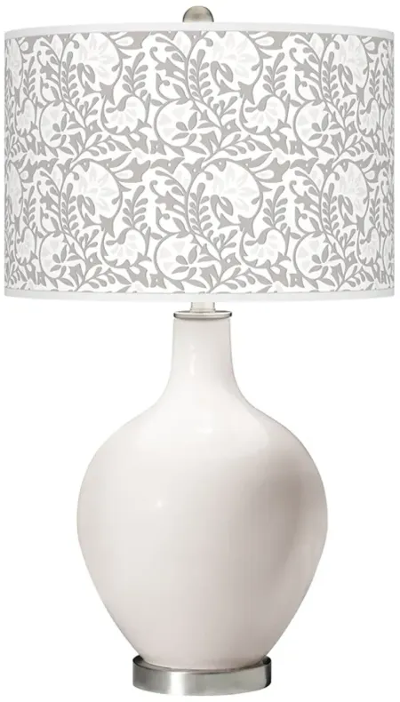 Smart White Gardenia Ovo Table Lamp