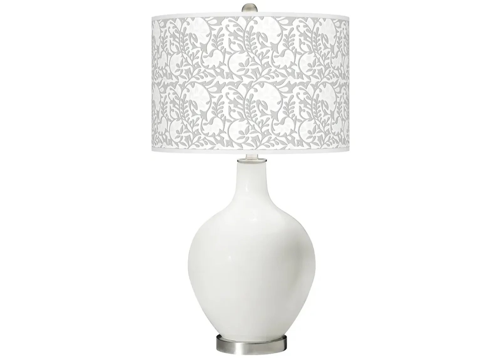 Color Plus Ovo 28 1/2" Gardenia Shade Winter White Table Lamp