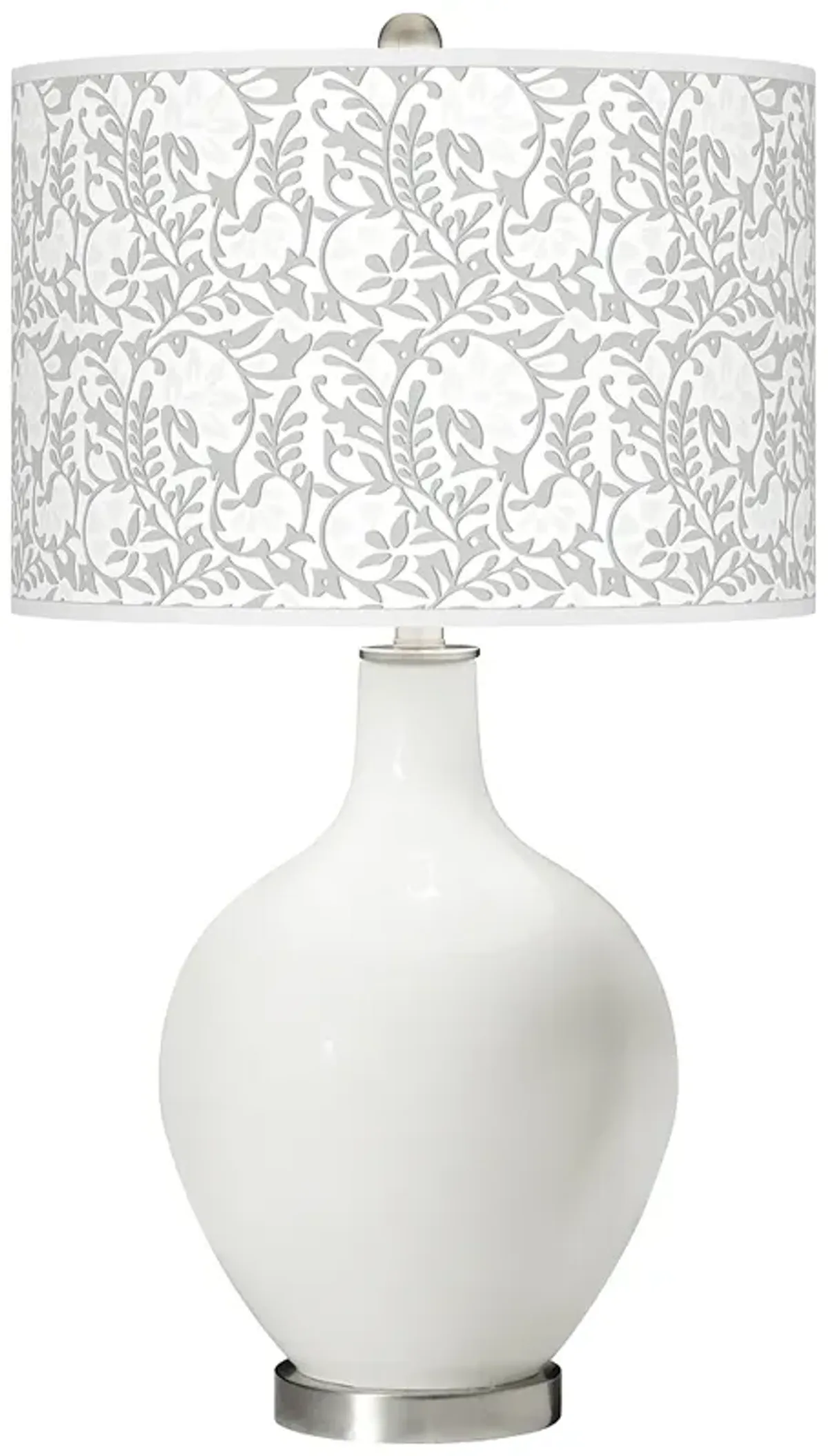 Color Plus Ovo 28 1/2" Gardenia Shade Winter White Table Lamp