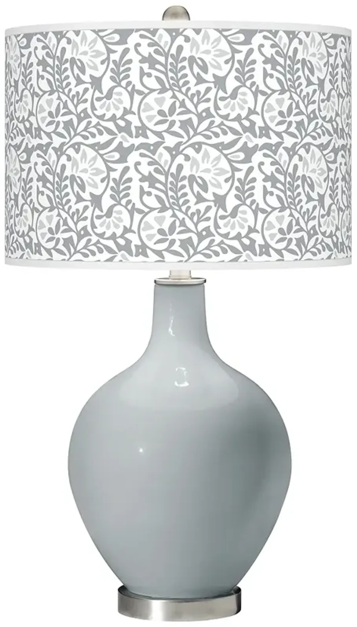 Color Plus Ovo 28 1/2" High Gardenia Shade Uncertain Gray Table Lamp