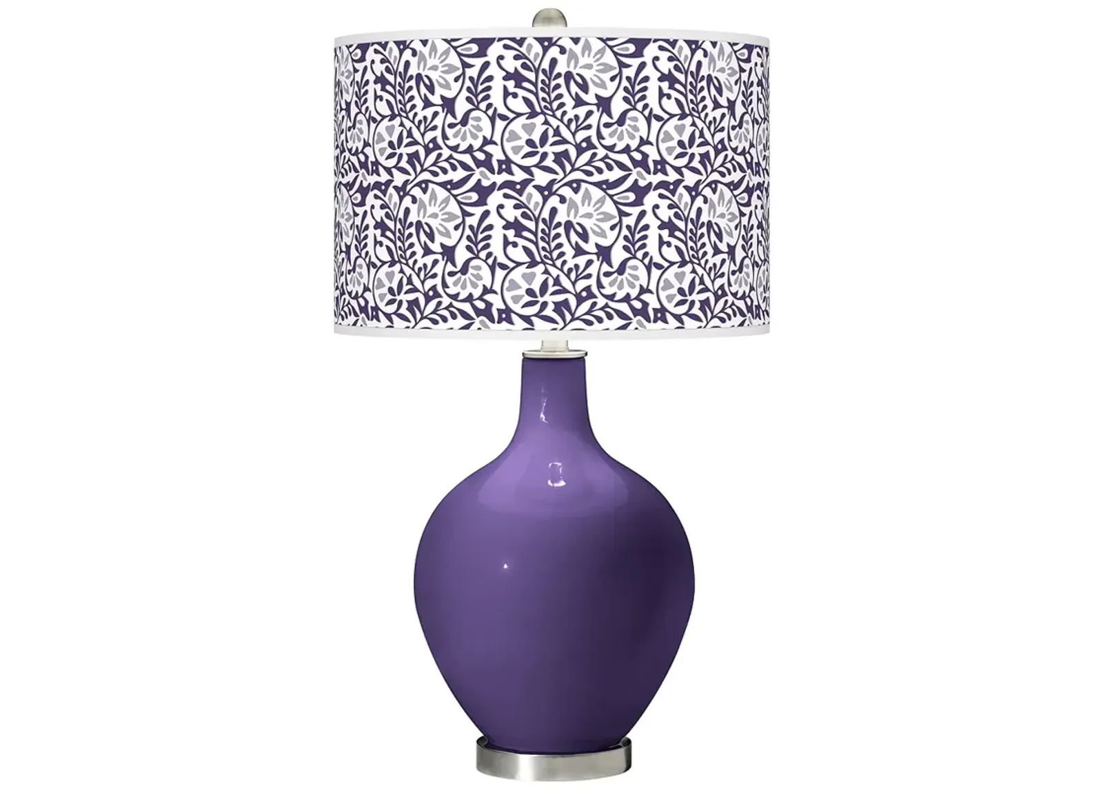 Color Plus Ovo 28 1/2" High Gardenia Shade Izmir Purple Table Lamp