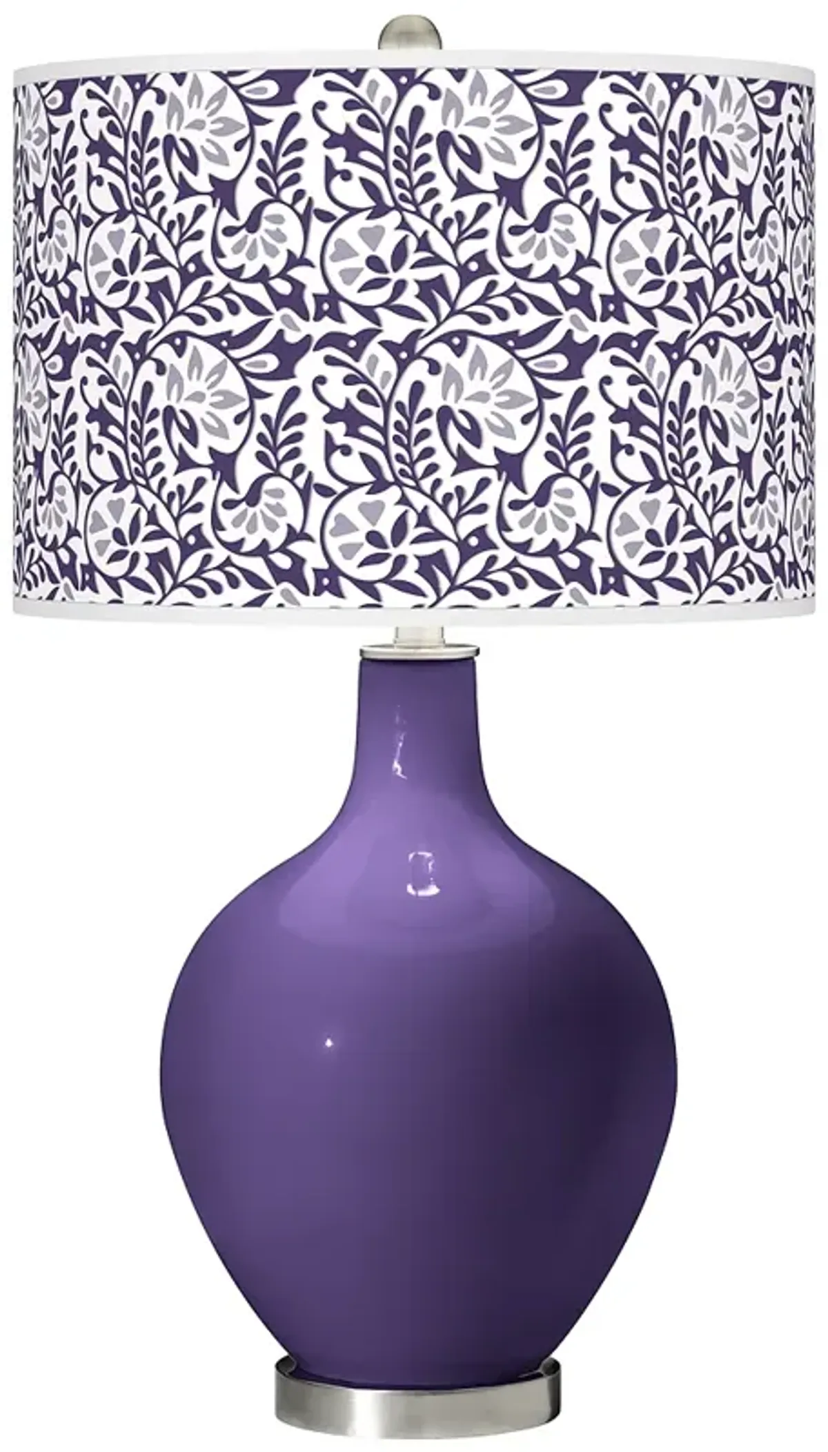 Color Plus Ovo 28 1/2" High Gardenia Shade Izmir Purple Table Lamp