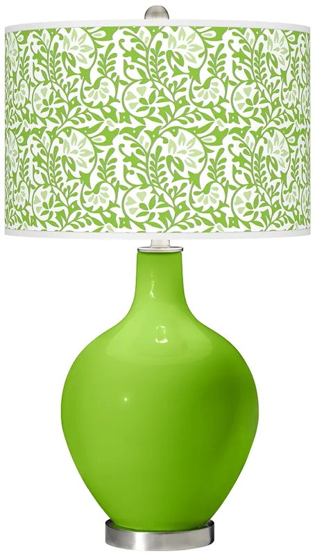 Neon Green Gardenia Ovo Table Lamp