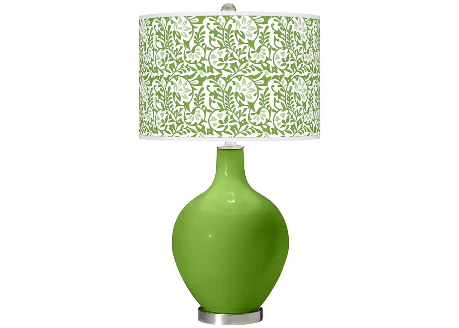 Color Plus Ovo 28 1/2" High Gardenia Shade Rosemary Green Table Lamp