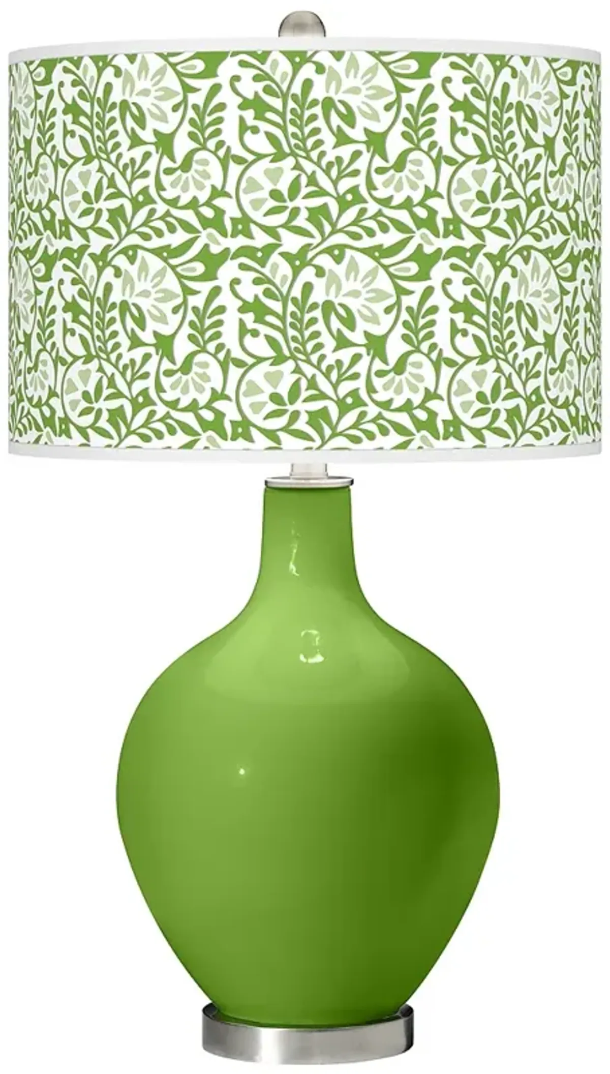 Color Plus Ovo 28 1/2" High Gardenia Shade Rosemary Green Table Lamp