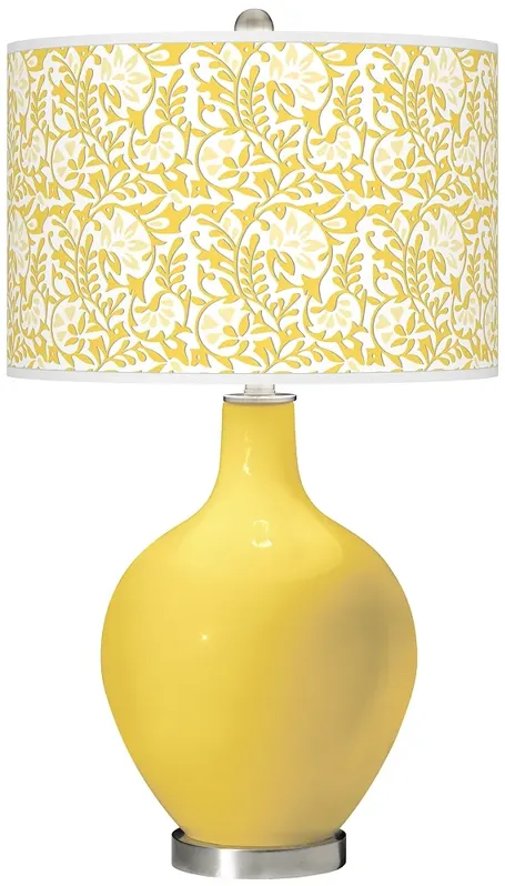 Lemon Zest Gardenia Ovo Table Lamp