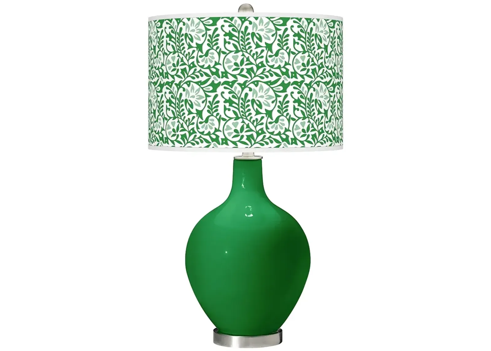 Color Plus Ovo 28 1/2" High Gardenia Shade Envy Green Table Lamp