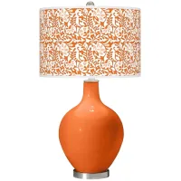 Color Plus Ovo 28 1/2" Gardenia Shade Invigorate Orange Table Lamp