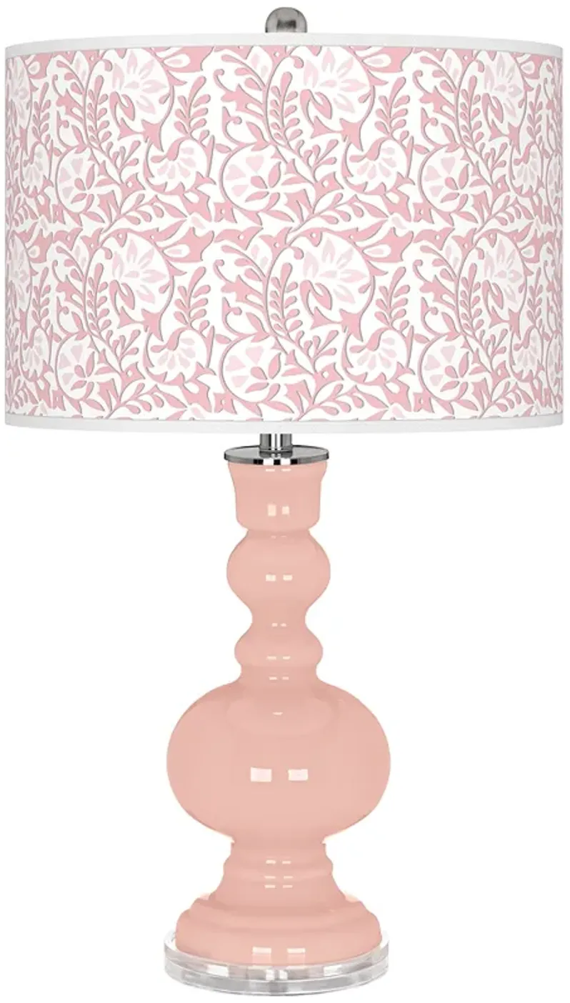 Rose Pink Gardenia Apothecary Table Lamp