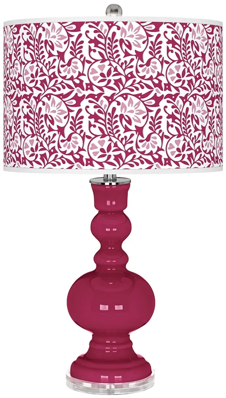 Vivacious Gardenia Apothecary Table Lamp