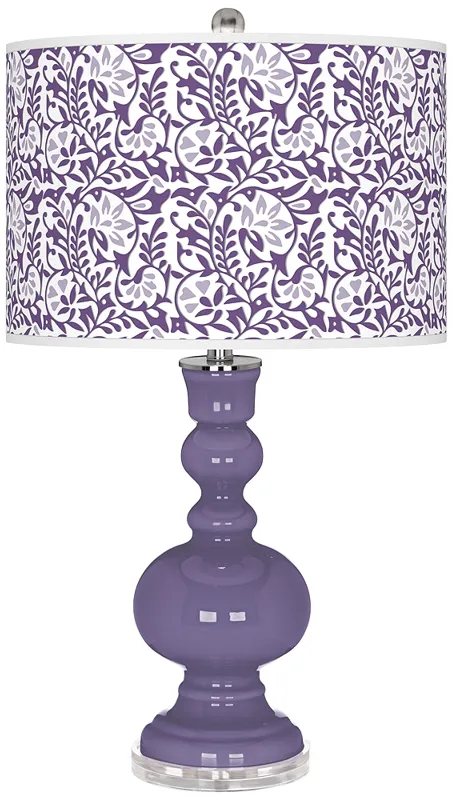 Purple Haze Gardenia Apothecary Table Lamp