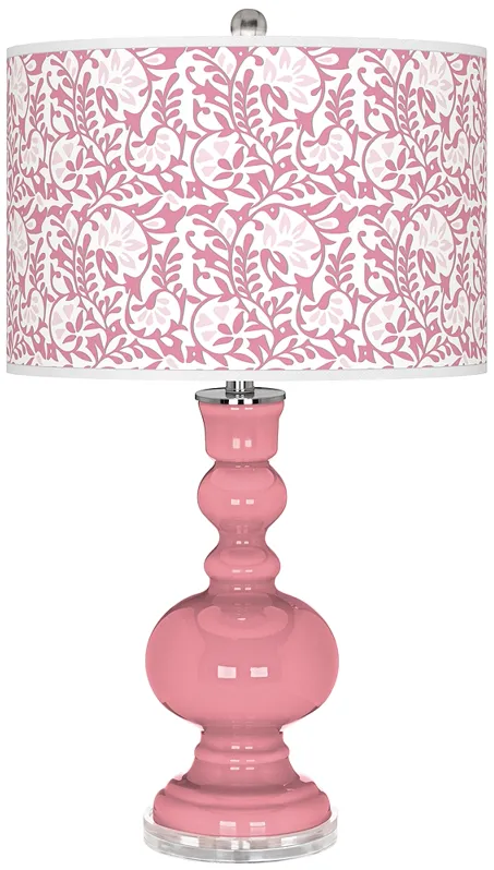 Haute Pink Gardenia Apothecary Table Lamp