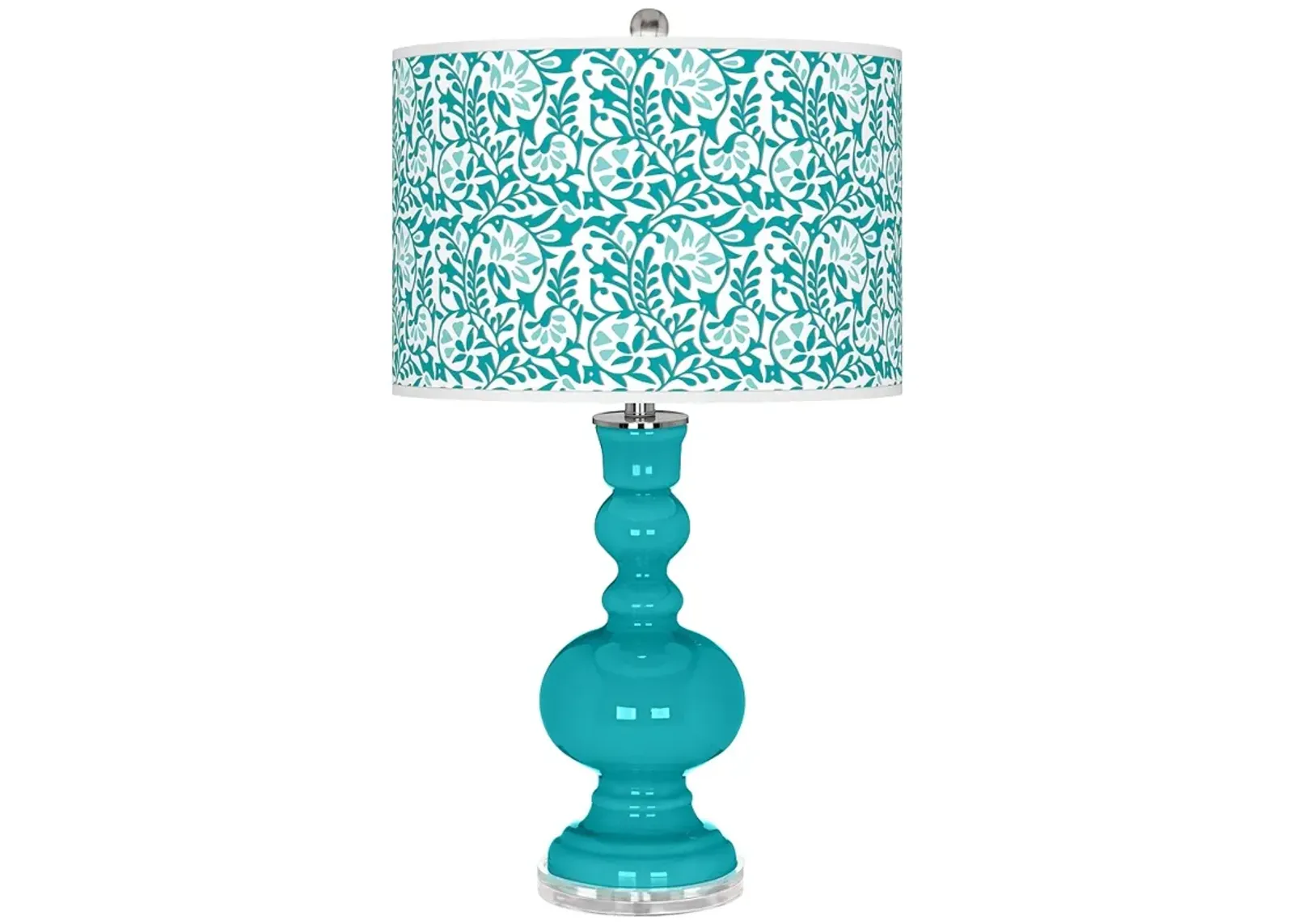 Surfer Blue Gardenia Apothecary Table Lamp