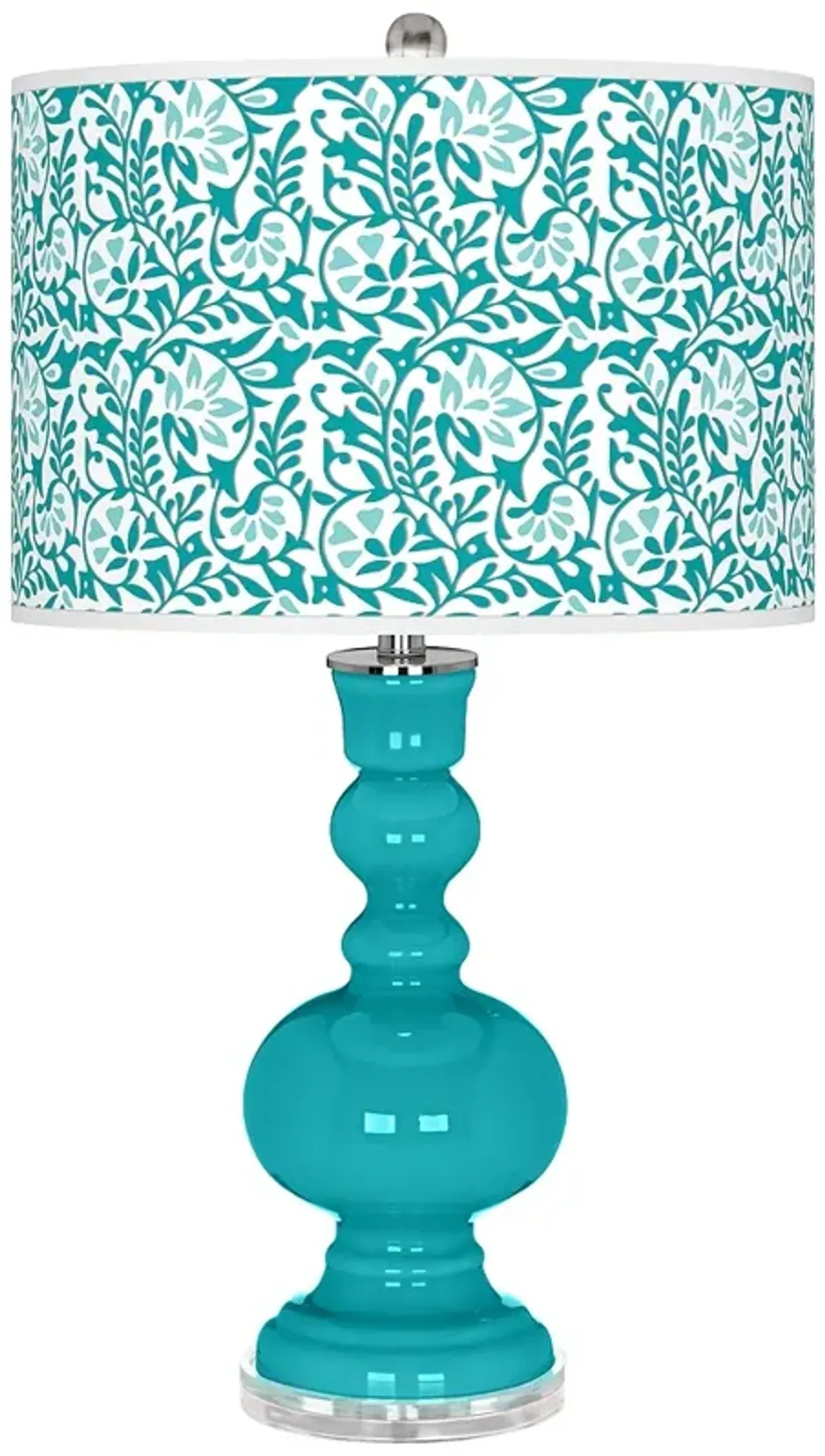 Surfer Blue Gardenia Apothecary Table Lamp