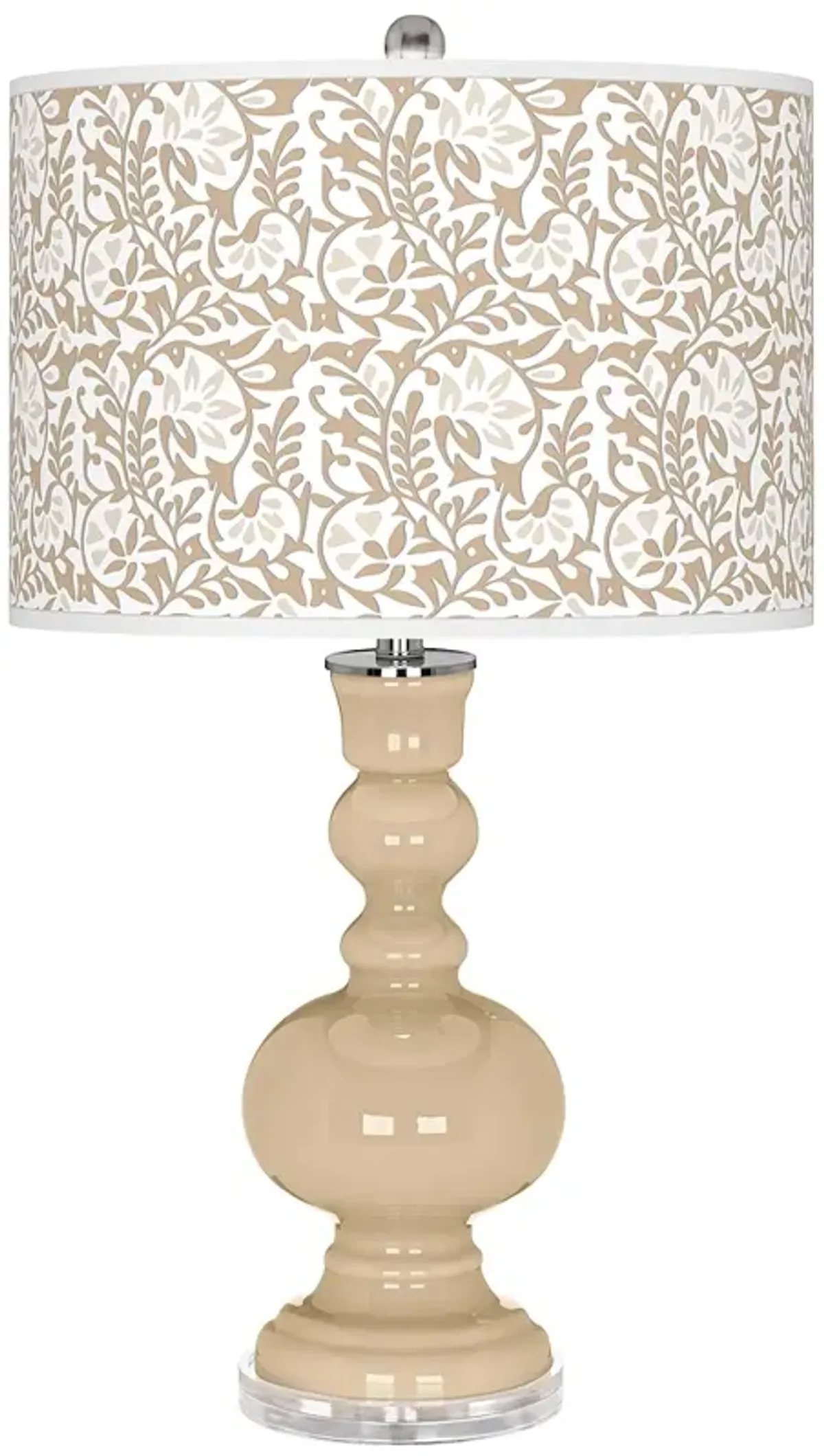 Color Plus Apothecary 30" Gardenia Shade Colonial Tan Table Lamp