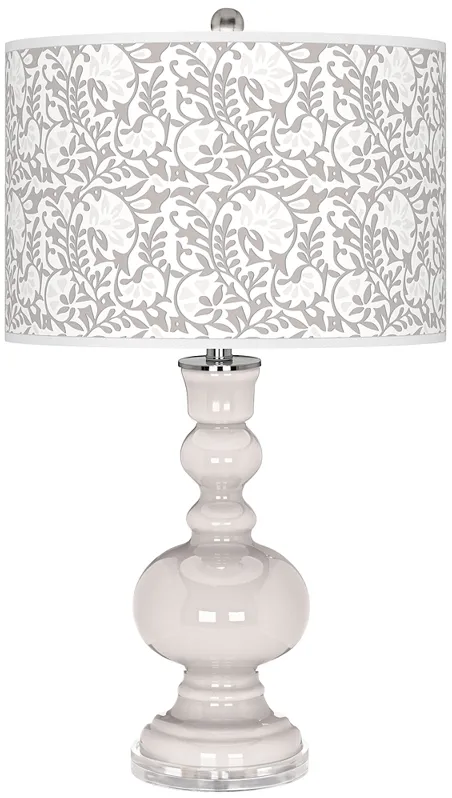 Smart White Gardenia Apothecary Table Lamp