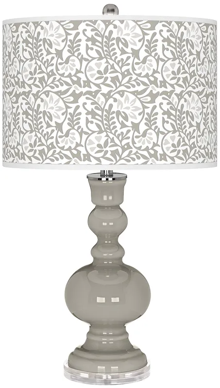 Requisite Gray Gardenia Apothecary Table Lamp