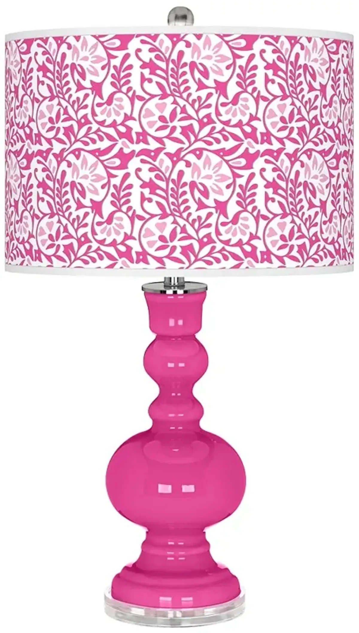 Fuchsia Gardenia Apothecary Table Lamp