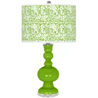 Neon Green Gardenia Apothecary Table Lamp