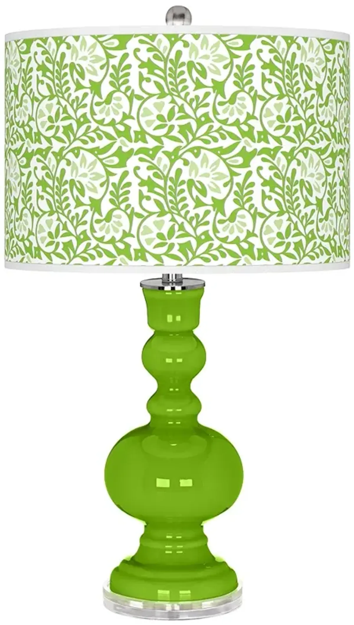 Neon Green Gardenia Apothecary Table Lamp