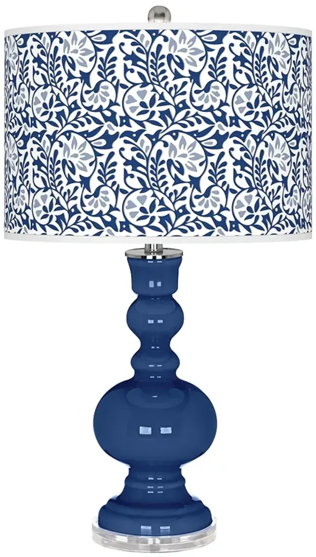 Monaco Blue Gardenia Apothecary Table Lamp