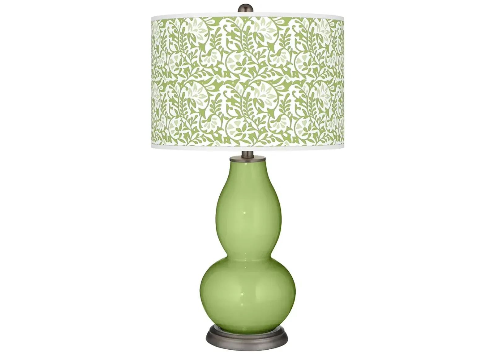 Color Plus Double Gourd Gardenia Shade Lime Rickey Green Table Lamp