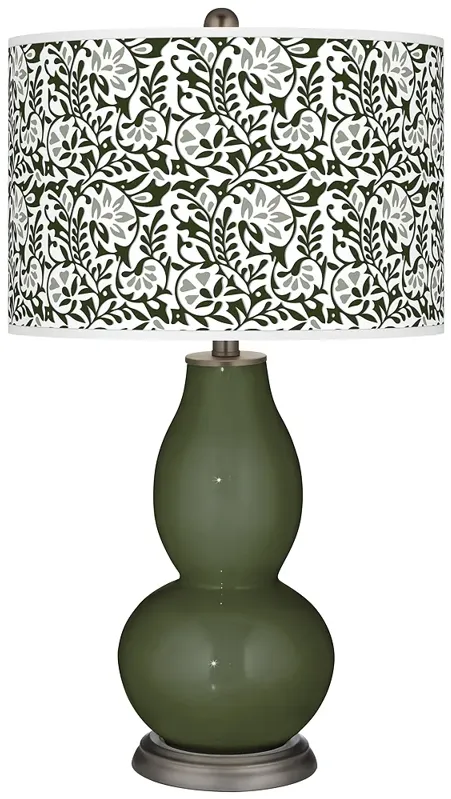 Secret Garden Gardenia Double Gourd Table Lamp